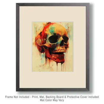 Laughing Skull - Cryptid Art Prints - 8"x10" Art Print for 11"x14" Frame