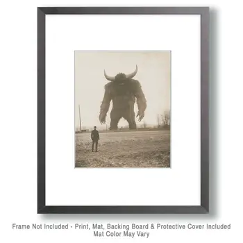 Uh Oh! - Cryptid Art Prints - 8"x10" Art Print for 11"x14" Frame
