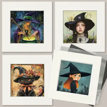 Witches Brew - Witch and Witches Wall Art Prints - 8"x10" Art Print for 11"x14" Frame