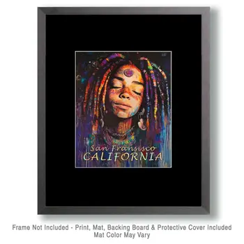 Bliss - California Souvenir Home Decor Wall Art Prints – 8″x10″ Artwork for 11″x14″ Frame