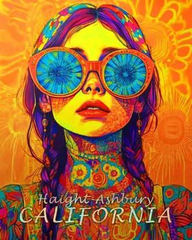 Sunglasses - California Souvenir Home Decor Wall Art Prints – 8″x10″ Artwork for 11″x14″ Frame