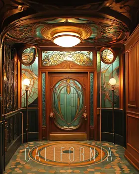 Entryway - California Souvenir Home Decor Wall Art Prints – 8″x10″ Artwork for 11″x14″ Frame
