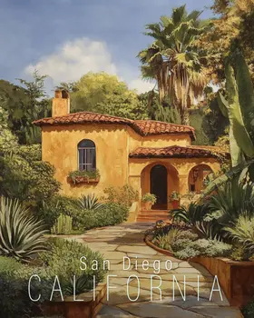 San Diego Home - California Souvenir Home Decor Wall Art Prints – 8″x10″ Artwork for 11″x14″ Frame