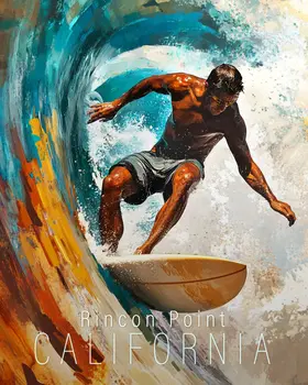The Barrel - California Souvenir Home Decor Wall Art Prints – 8″x10″ Artwork for 11″x14″ Frame