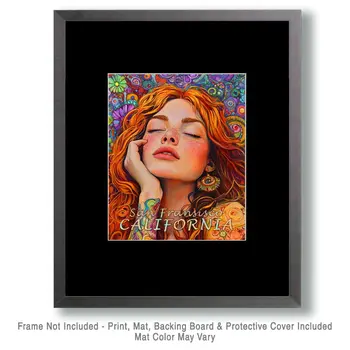 Dreaming - California Souvenir Home Decor Wall Art Prints – 8″x10″ Artwork for 11″x14″ Frame