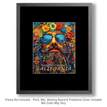 It's a Trip - California Souvenir Home Decor Wall Art Prints – 8″x10″ Artwork for 11″x14″ Frame
