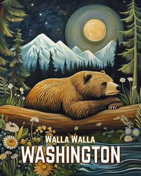 Sleeping Bear - Washington State Souvenir Home Decor Wall Art Prints – 8″x10″ Artwork for 11″x14″ Frame
