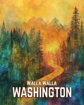 Sunrise - Washington State Souvenir Home Decor Wall Art Prints – 8″x10″ Artwork for 11″x14″ Frame