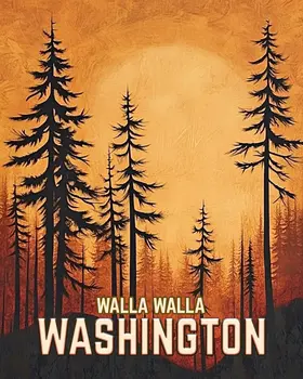 Just After Sunrise - Washington State Souvenir Home Decor Wall Art Prints – 8″x10″ Artwork for 11″x14″ Frame