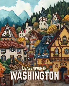 Leavenworth - Washington State Souvenir Home Decor Wall Art Prints – 8″x10″ Artwork for 11″x14″ Frame