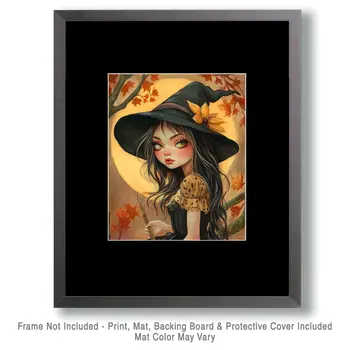 Sorceress - Witch and Witches Wall Art Prints - 8"x10" Art Print for 11"x14" Frame