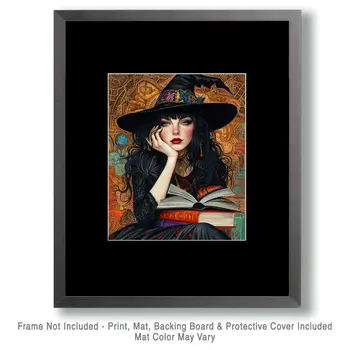 Wiccan Knowledge - Witch and Witches Wall Art Prints - 8"x10" Art Print for 11"x14" Frame