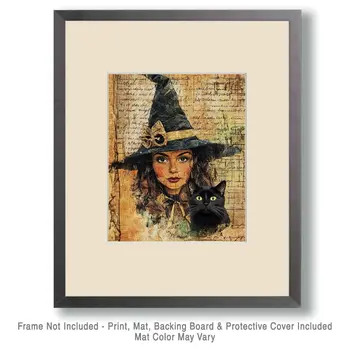 Companion - Witch and Witches Wall Art Prints - 8"x10" Art Print for 11"x14" Frame