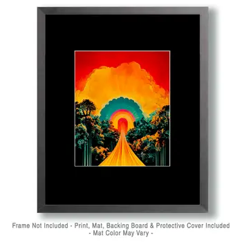 Road Trip - Retro 60's & 70's Art Prints - 8"x10" Art Print for 11"x14" Frame
