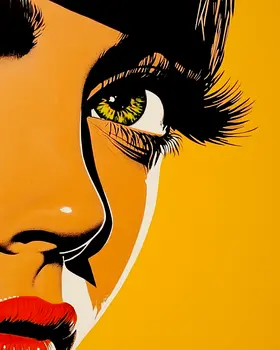 Pop Art Look - Retro 60's & 70's Art Prints - 8"x10" Art Print for 11"x14" Frame