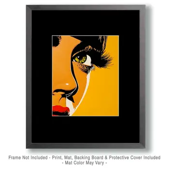 Pop Art Look - Retro 60's & 70's Art Prints - 8"x10" Art Print for 11"x14" Frame