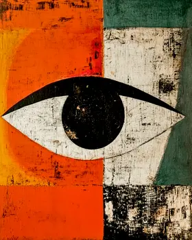 Eye - Retro 60's & 70's Art Prints - 8"x10" Art Print for 11"x14" Frame