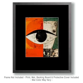 Eye - Retro 60's & 70's Art Prints - 8"x10" Art Print for 11"x14" Frame