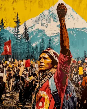 Protest - Retro 60's & 70's Art Prints - 8"x10" Art Print for 11"x14" Frame