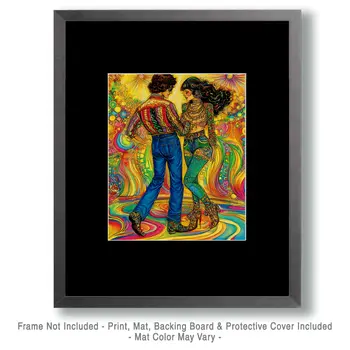 Grooving - Retro 60's & 70's Art Prints - 8"x10" Art Print for 11"x14" Frame