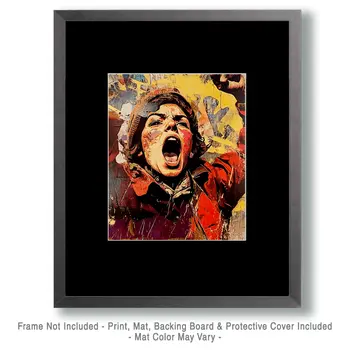 Be Heard - Retro 60's & 70's Art Prints - 8"x10" Art Print for 11"x14" Frame