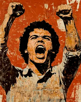 Stand for Something - Retro 60's & 70's Art Prints - 8"x10" Art Print for 11"x14" Frame