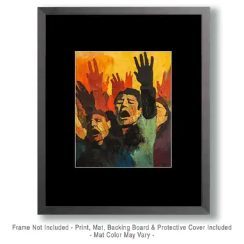 Rise Up - Retro 60's & 70's Art Prints - 8"x10" Art Print for 11"x14" Frame