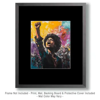 Black Power - Retro 60's & 70's Art Prints - 8"x10" Art Print for 11"x14" Frame