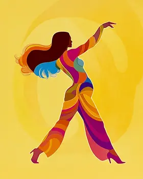 Dance - Retro 60's & 70's Art Prints - 8"x10" Art Print for 11"x14" Frame