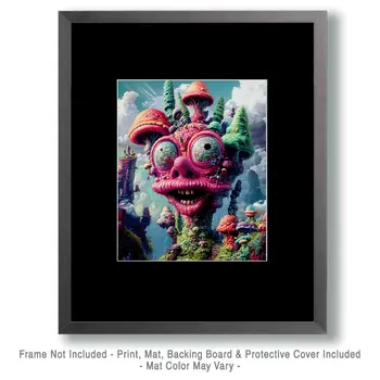 Total Trip - Retro 60's & 70's Art Prints - 8"x10" Art Print for 11"x14" Frame