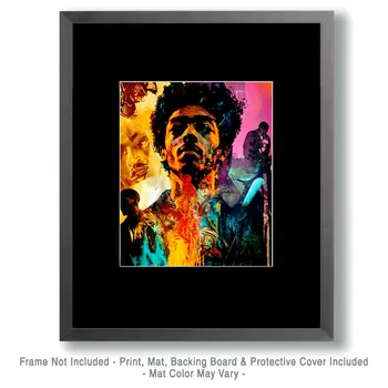 Jimmi - Retro 60's & 70's Art Prints - 8"x10" Art Print for 11"x14" Frame
