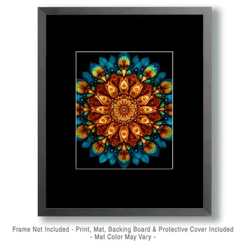 Seventies Mandala - Retro 60's & 70's Art Prints - 8"x10" Art Print for 11"x14" Frame