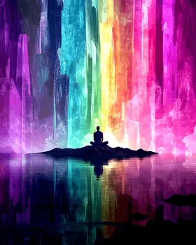 Zen Trip - Retro 60's & 70's Art Prints - 8"x10" Art Print for 11"x14" Frame