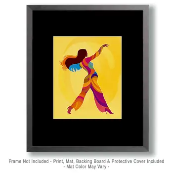 Dance - Retro 60's & 70's Art Prints - 8"x10" Art Print for 11"x14" Frame