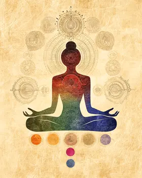 Zen Study - Retro 60's & 70's Art Prints - 8"x10" Art Print for 11"x14" Frame