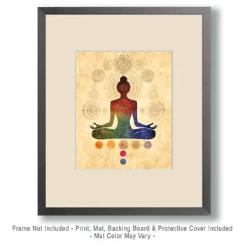 Zen Study - Retro 60's & 70's Art Prints - 8"x10" Art Print for 11"x14" Frame