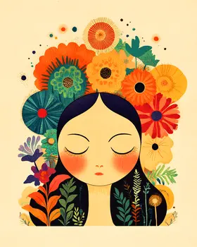 Hip Dream - Retro 60's & 70's Art Prints - 8"x10" Art Print for 11"x14" Frame