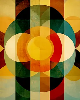 Seventies Geometric Style - Retro 60's & 70's Art Prints - 8"x10" Art Print for 11"x14" Frame