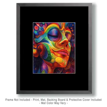 Deep Trip - Retro 60's & 70's Art Prints - 8"x10" Art Print for 11"x14" Frame