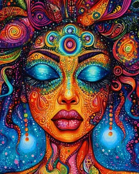 Spiritualist - Retro 60's & 70's Art Prints - 8"x10" Art Print for 11"x14" Frame