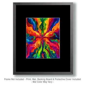 Focus Inward - Retro 60's & 70's Art Prints - 8"x10" Art Print for 11"x14" Frame