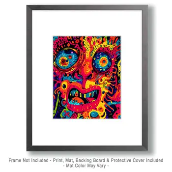 Bad Trip - Retro 60's & 70's Art Prints - 8"x10" Art Print for 11"x14" Frame