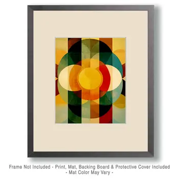 Seventies Geometric Style - Retro 60's & 70's Art Prints - 8"x10" Art Print for 11"x14" Frame