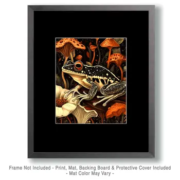 Poison Dart Frog - Retro 60's & 70's Art Prints - 8"x10" Art Print for 11"x14" Frame