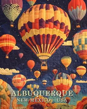 Evening Flights - Albuquerque Souvenir Wall Art Prints – 8″x10″ Artwork for 11″x14″ Frame