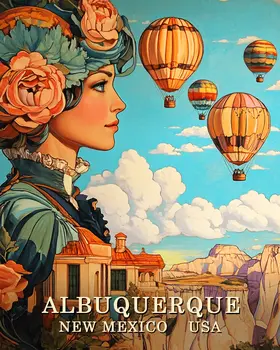 A Fine Day - Albuquerque Souvenir Wall Art Prints – 8″x10″ Artwork for 11″x14″ Frame