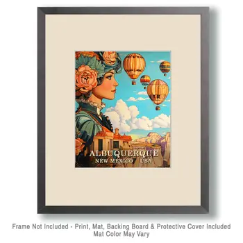 A Fine Day - Albuquerque Souvenir Wall Art Prints – 8″x10″ Artwork for 11″x14″ Frame
