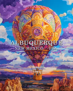 Victorian Royal Purple - Albuquerque Souvenir Wall Art Prints – 8″x10″ Artwork for 11″x14″ Frame