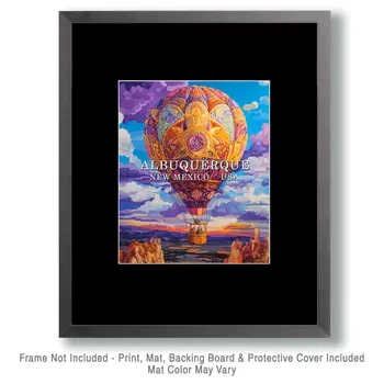 Victorian Royal Purple - Albuquerque Souvenir Wall Art Prints – 8″x10″ Artwork for 11″x14″ Frame
