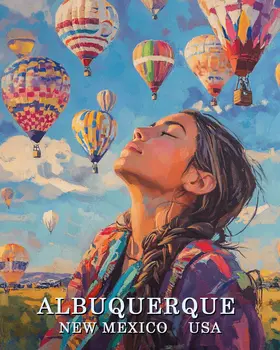 Lovin' It - Albuquerque Souvenir Wall Art Prints – 8″x10″ Artwork for 11″x14″ Frame